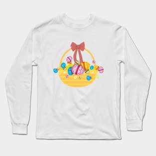 Easter Eggs Basket Long Sleeve T-Shirt